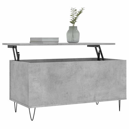 vidaXL Coffee Table Concrete Grey 90x44,5x45 cm Engineered Wood