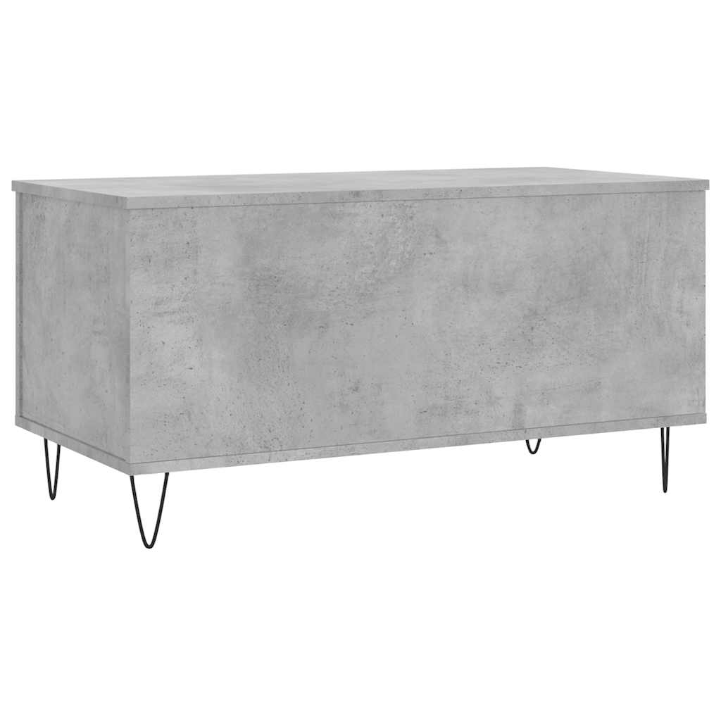 vidaXL Coffee Table Concrete Grey 90x44.5x45 cm Engineered Wood