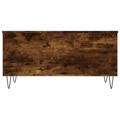 vidaXL Coffee Table Smoked Oak 90x44,5x45 cm Engineered Wood