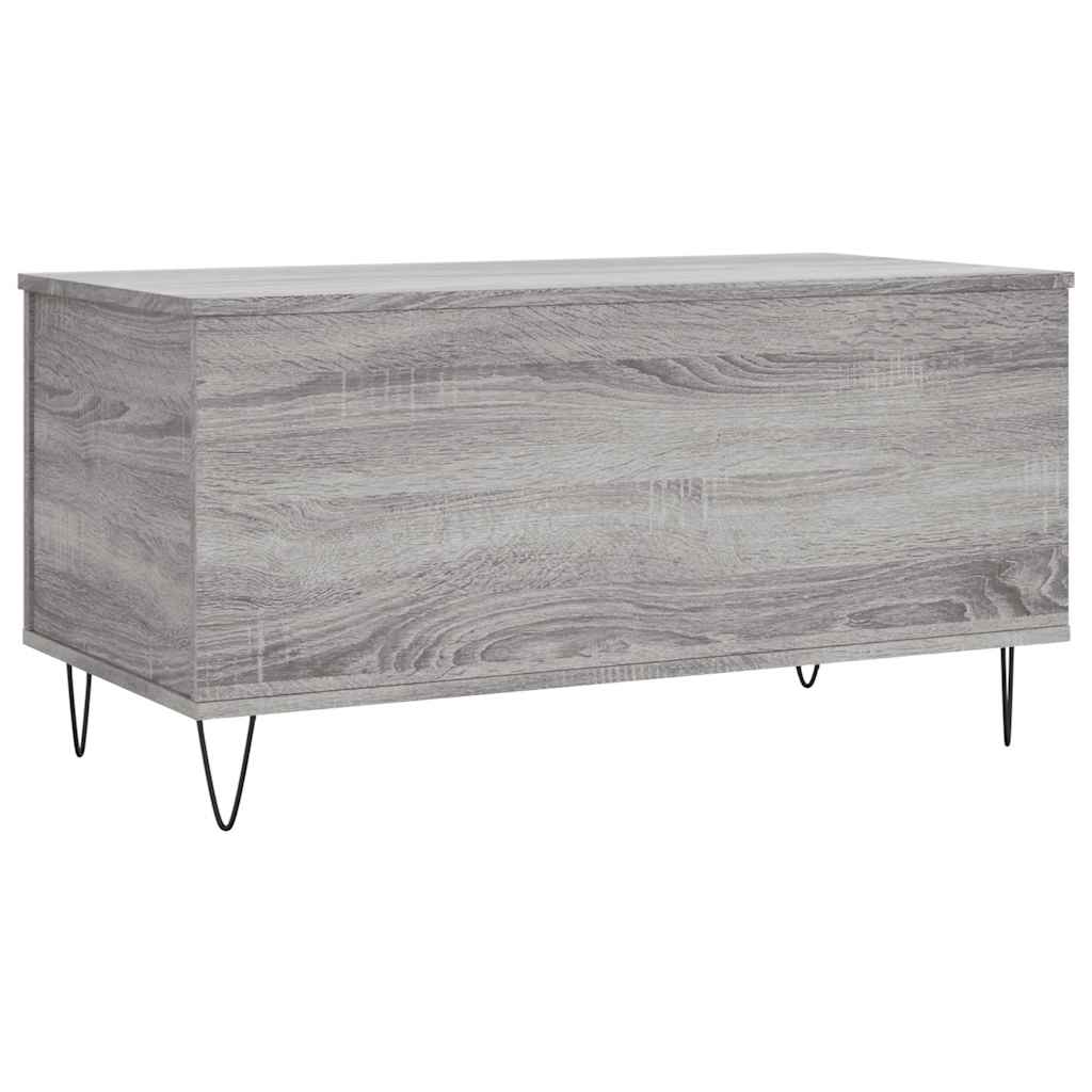 vidaXL Coffee Table Grey Sonoma 90x44,5x45 cm Engineered Wood