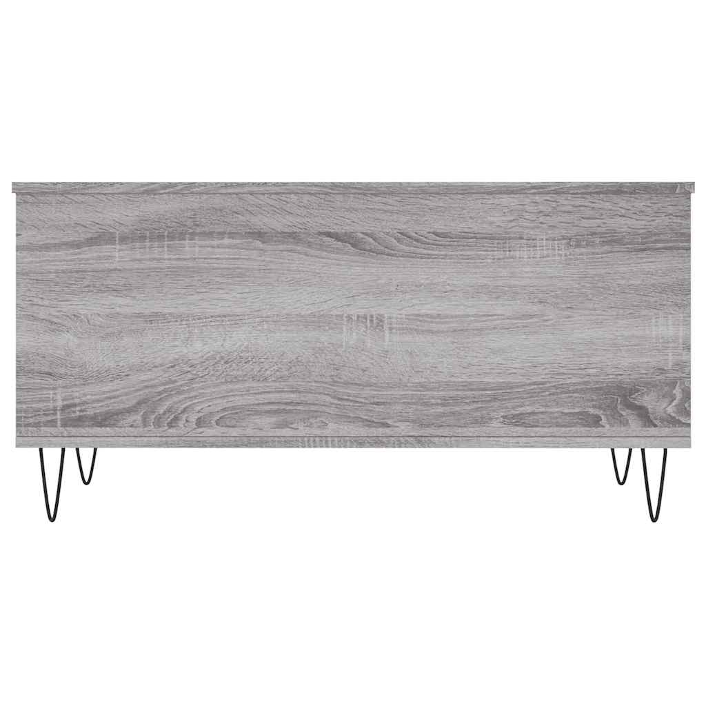 vidaXL Coffee Table Grey Sonoma 90x44,5x45 cm Engineered Wood