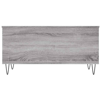 vidaXL Coffee Table Grey Sonoma 90x44,5x45 cm Engineered Wood