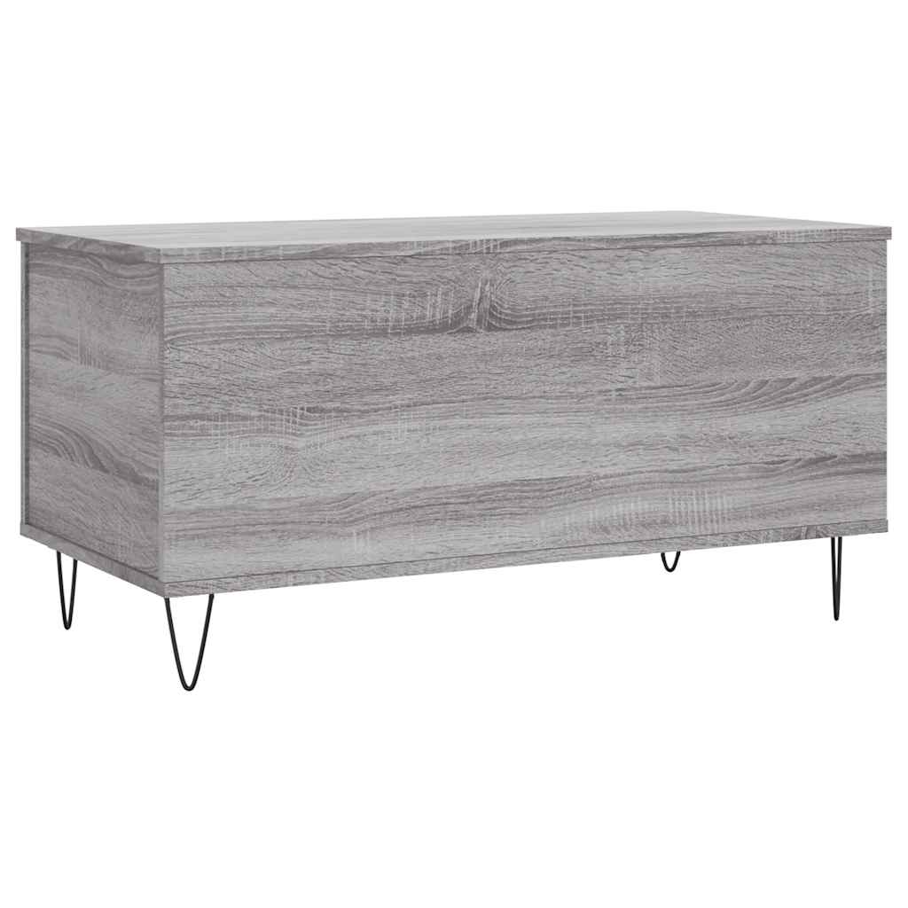vidaXL Coffee Table Grey Sonoma 90x44,5x45 cm Engineered Wood