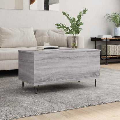 vidaXL Coffee Table Grey Sonoma 90x44,5x45 cm Engineered Wood