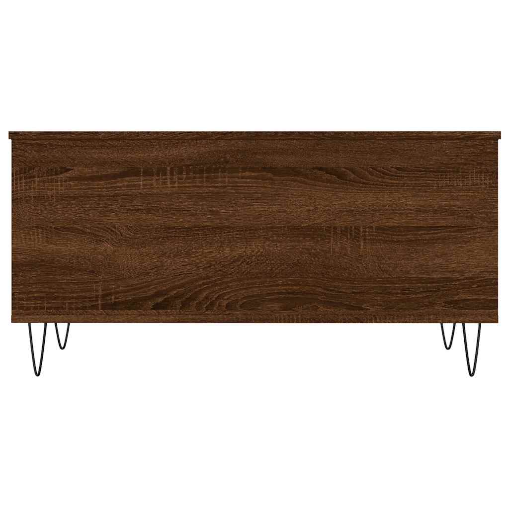 vidaXL Coffee Table Brown Oak 90x44.5x45 cm Engineered Wood