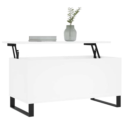 vidaXL Coffee Table White 90x44,5x45 cm Engineered Wood
