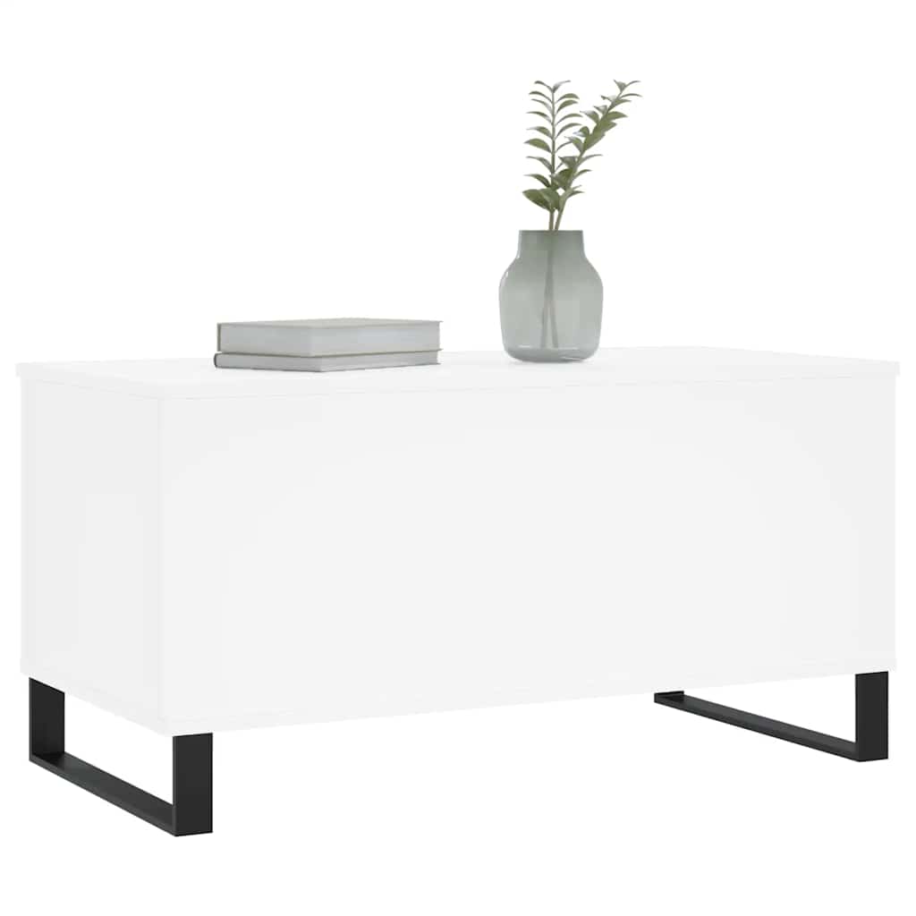 vidaXL Coffee Table White 90x44,5x45 cm Engineered Wood