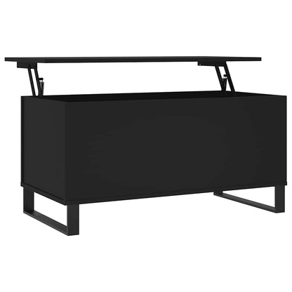 vidaXL Coffee Table Black 90x44,5x45 cm Engineered Wood
