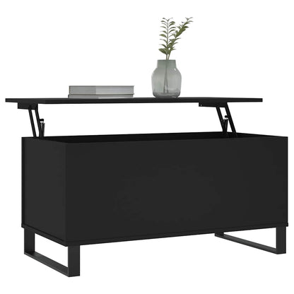 vidaXL Coffee Table Black 90x44,5x45 cm Engineered Wood