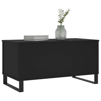 vidaXL Coffee Table Black 90x44,5x45 cm Engineered Wood