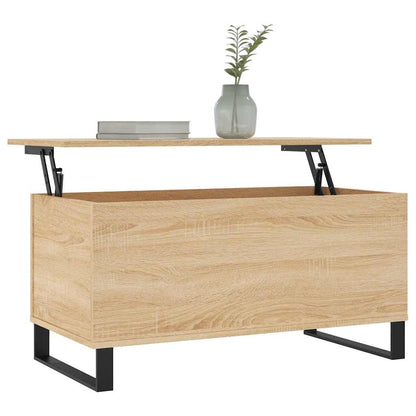 vidaXL Coffee Table Sonoma Oak 90x44.5x45 cm Engineered Wood