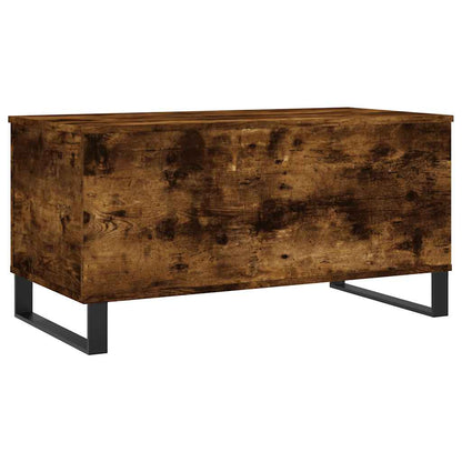 vidaXL Coffee Table Smoked Oak 90x44,5x45 cm Engineered Wood