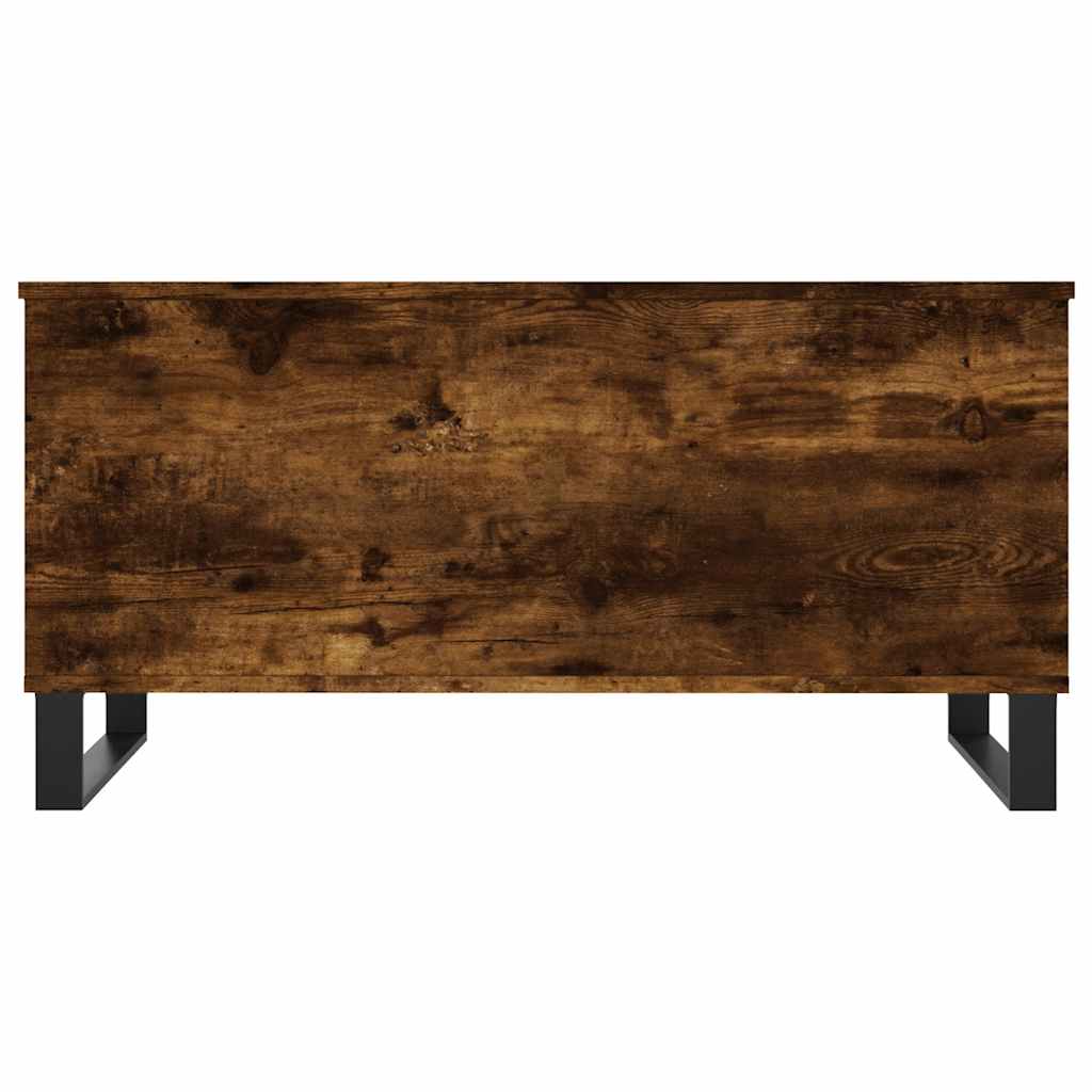 vidaXL Coffee Table Smoked Oak 90x44,5x45 cm Engineered Wood