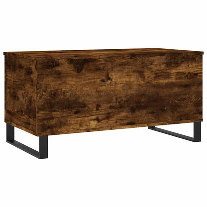 vidaXL Coffee Table Smoked Oak 90x44,5x45 cm Engineered Wood