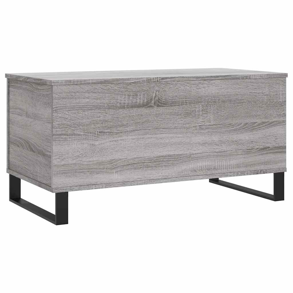 vidaXL Coffee Table Grey Sonoma 90x44,5x45 cm Engineered Wood