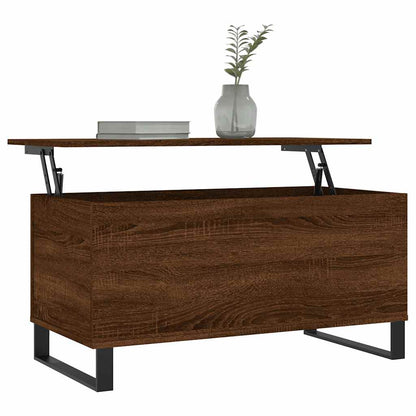 vidaXL Coffee Table Brown Oak 90x44,5x45 cm Engineered Wood