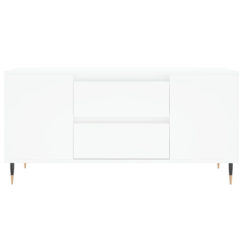 vidaXL Coffee Table White 102x44.5x50 cm Engineered Wood