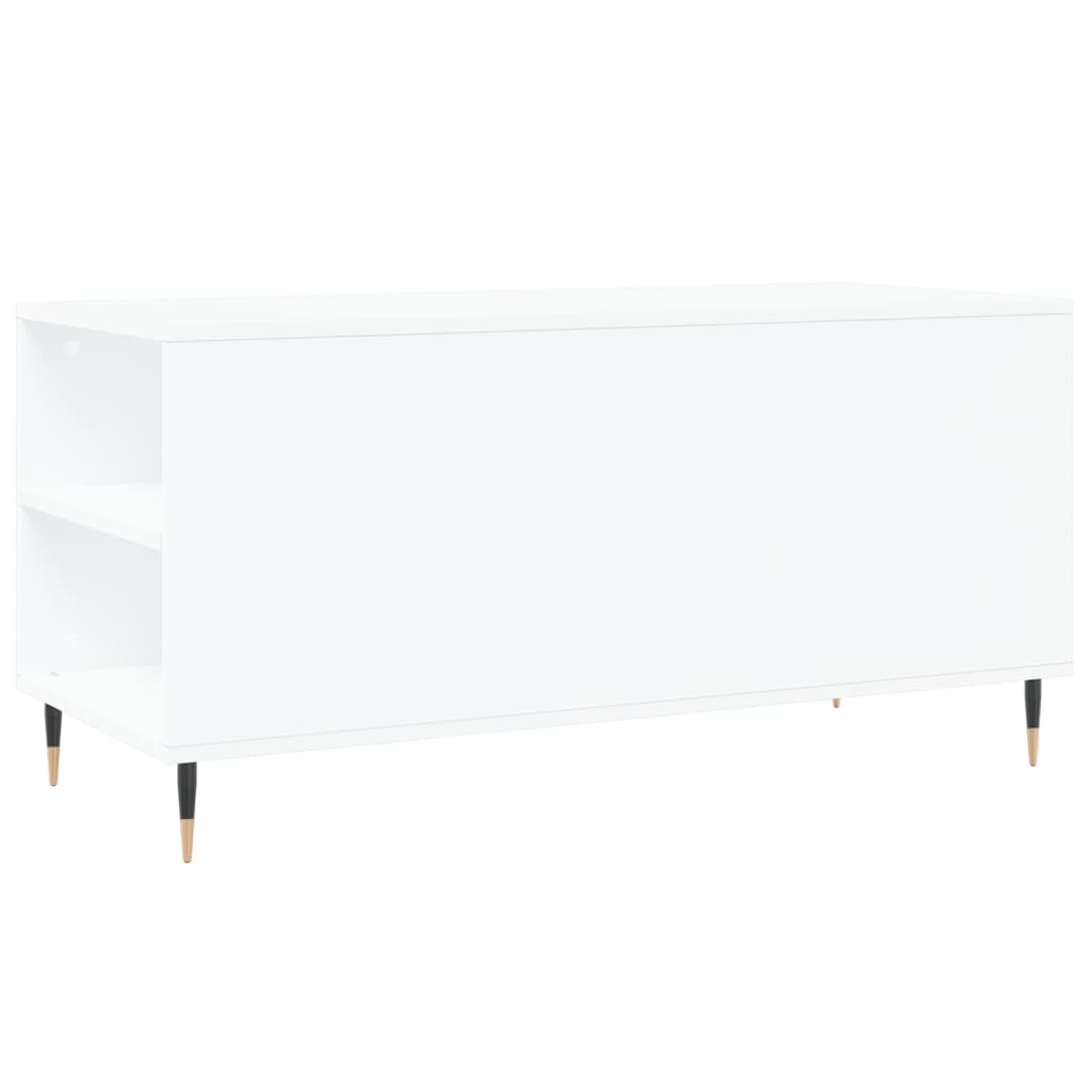 vidaXL Coffee Table White 102x44,5x50 cm Engineered Wood