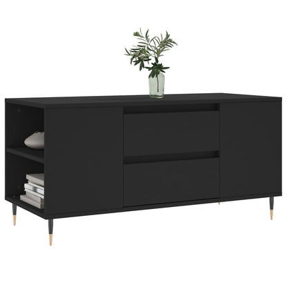 vidaXL Coffee Table Black 102x44,5x50 cm Engineered Wood