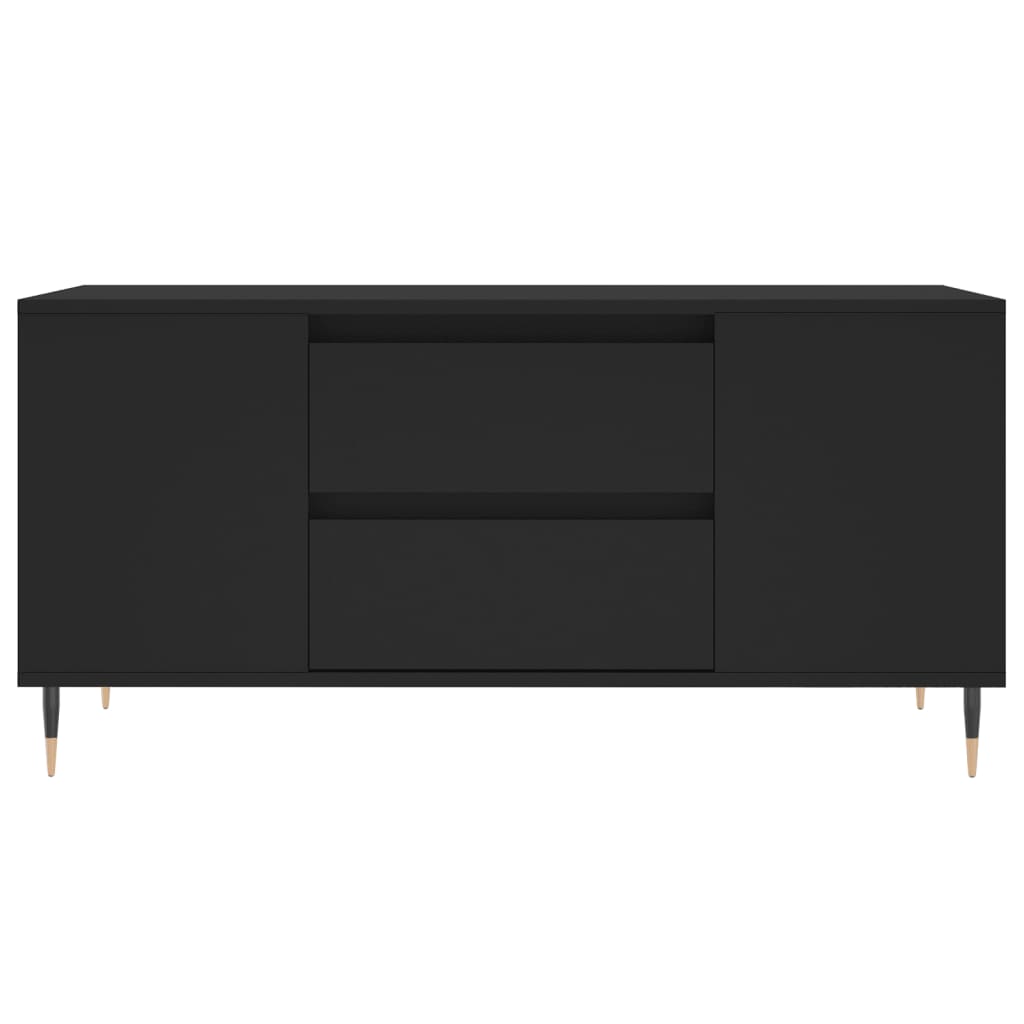 vidaXL Coffee Table Black 102x44,5x50 cm Engineered Wood