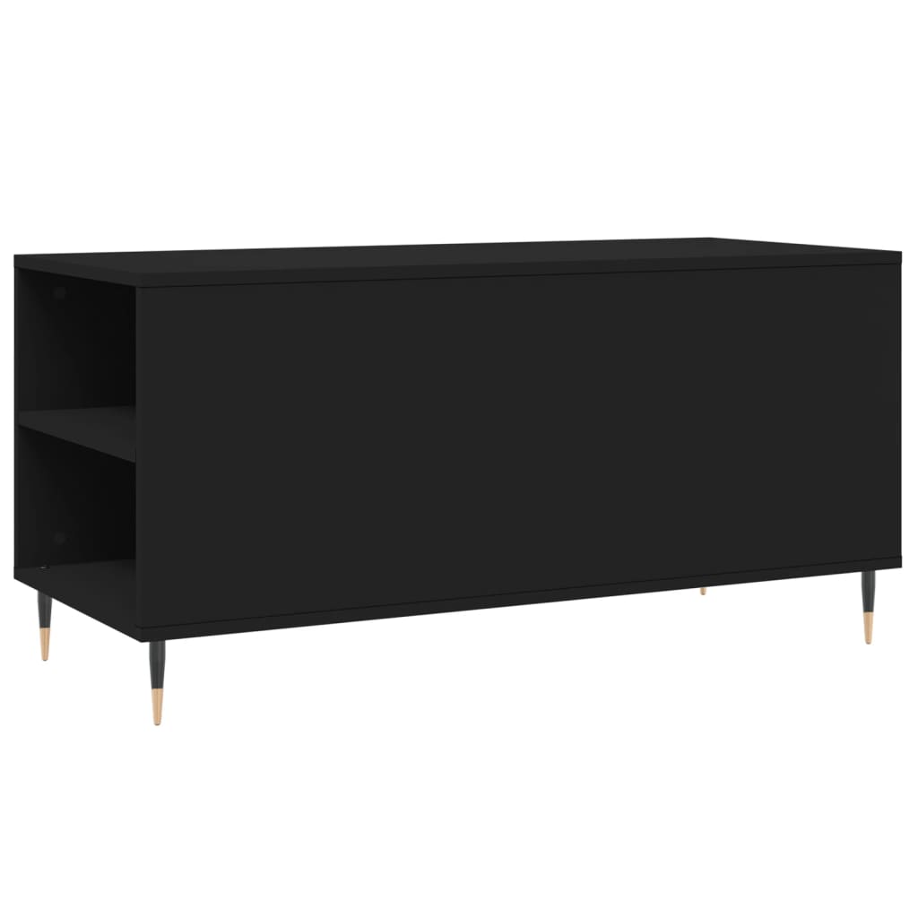vidaXL Coffee Table Black 102x44,5x50 cm Engineered Wood