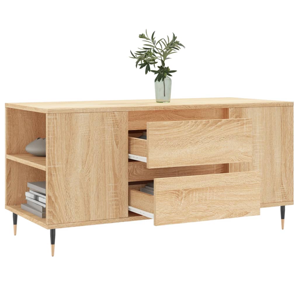 vidaXL Coffee Table Sonoma Oak 102x44,5x50 cm Engineered Wood