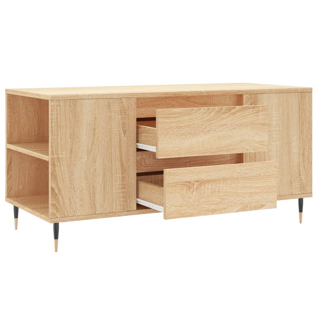 vidaXL Coffee Table Sonoma Oak 102x44,5x50 cm Engineered Wood