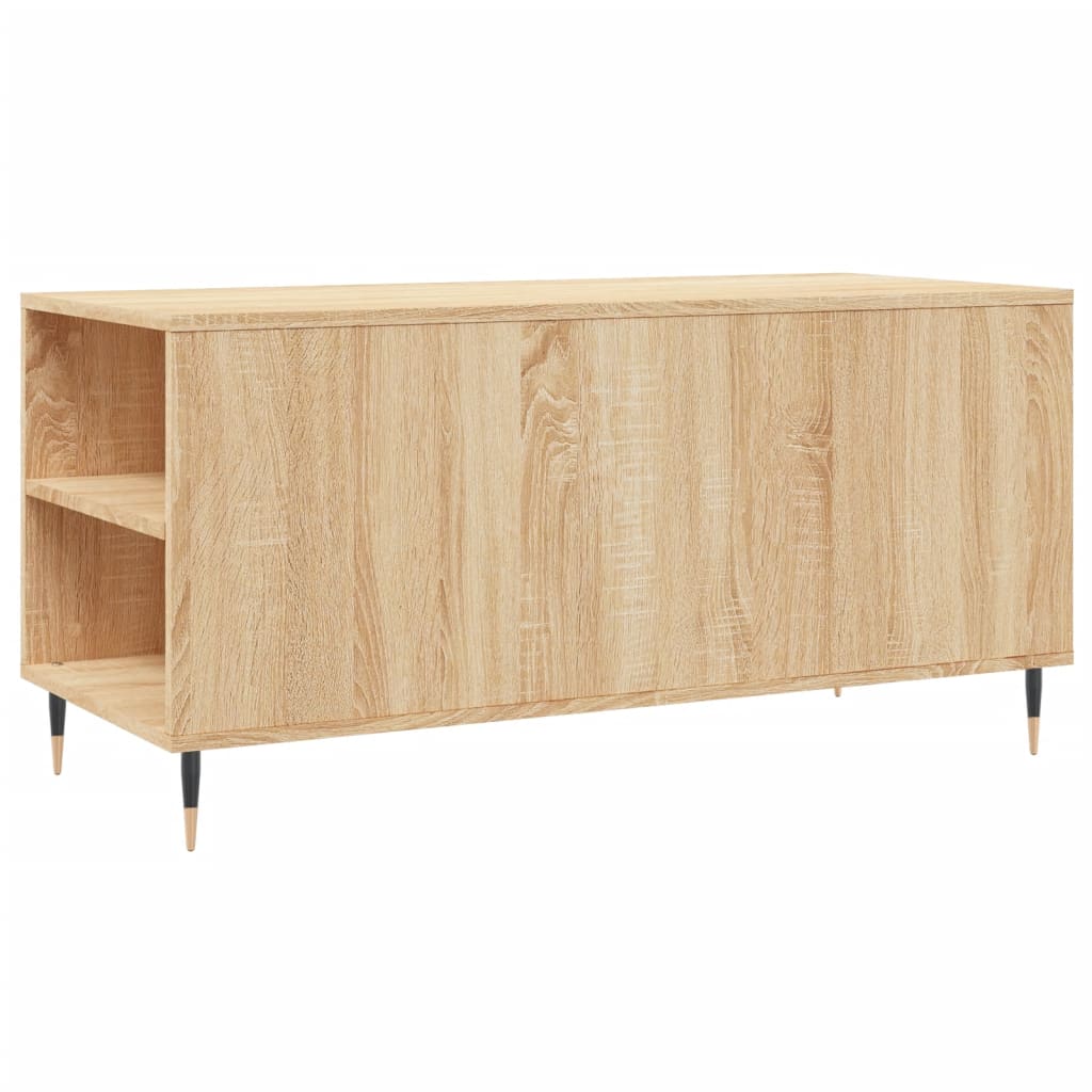 vidaXL Coffee Table Sonoma Oak 102x44,5x50 cm Engineered Wood