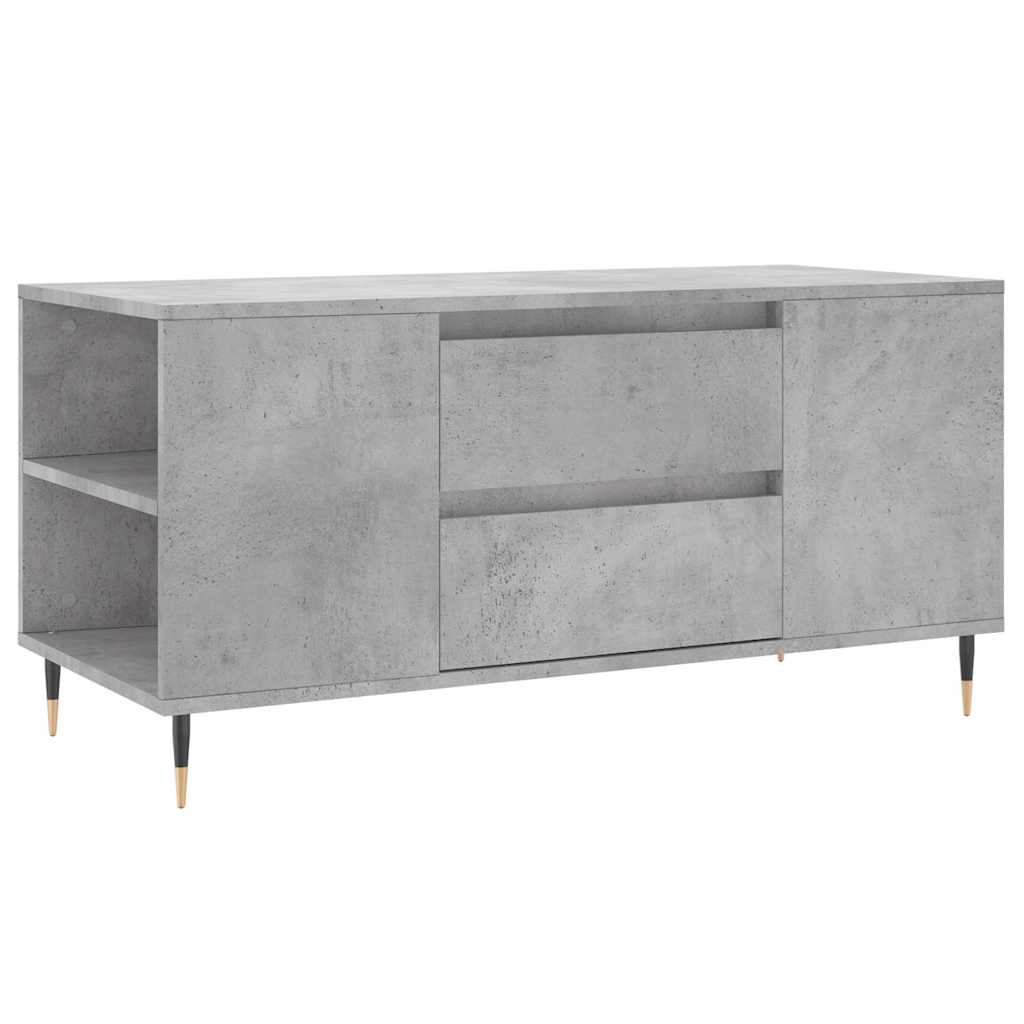 vidaXL Coffee Table Concrete Grey 102x44,5x50 cm Engineered Wood