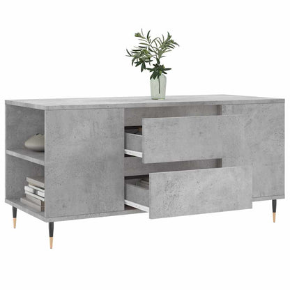 vidaXL Coffee Table Concrete Grey 102x44,5x50 cm Engineered Wood