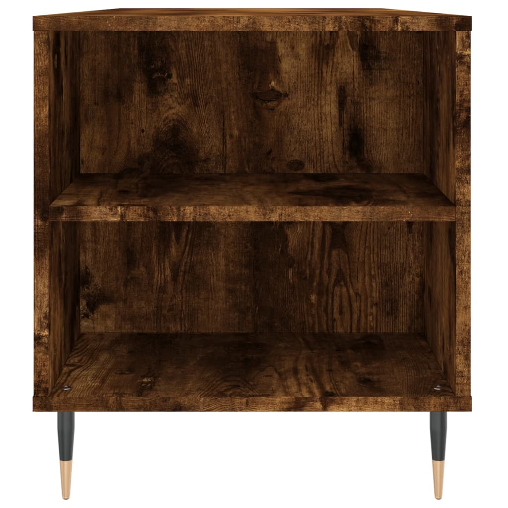 vidaXL Coffee Table Smoked Oak 102x44.5x50 cm Engineered Wood