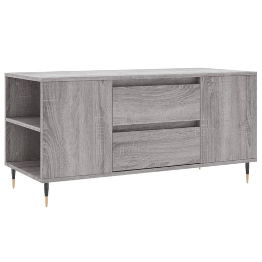 vidaXL Coffee Table Grey Sonoma 102x44.5x50 cm Engineered Wood