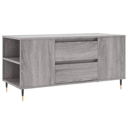 vidaXL Coffee Table Grey Sonoma 102x44,5x50 cm Engineered Wood