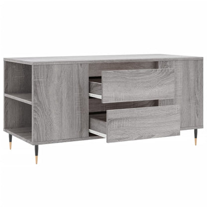 vidaXL Coffee Table Grey Sonoma 102x44,5x50 cm Engineered Wood