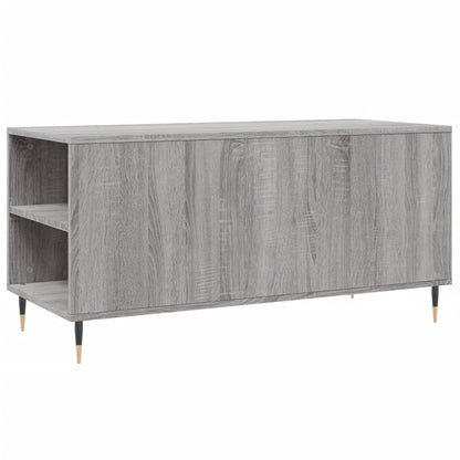 vidaXL Coffee Table Grey Sonoma 102x44.5x50 cm Engineered Wood