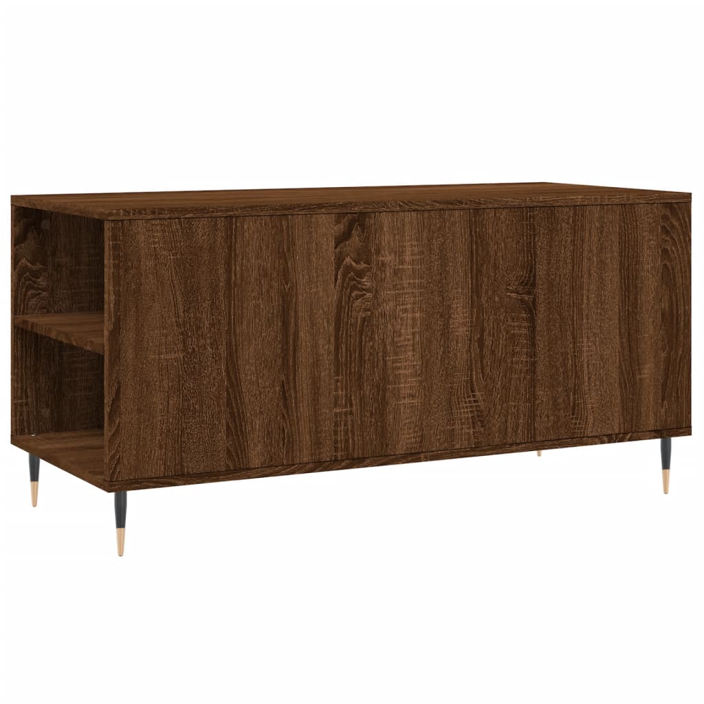 vidaXL Coffee Table Brown Oak 102x44.5x50 cm Engineered Wood