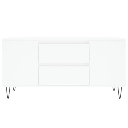 vidaXL Coffee Table White 102x44.5x50 cm Engineered Wood