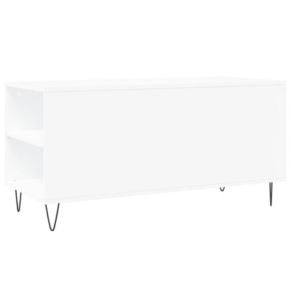 vidaXL Coffee Table White 102x44.5x50 cm Engineered Wood
