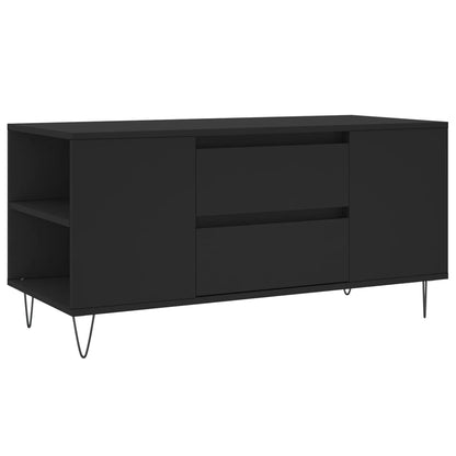 vidaXL Coffee Table Black 102x44,5x50 cm Engineered Wood