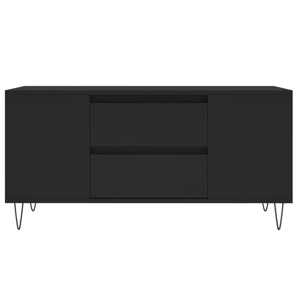 vidaXL Coffee Table Black 102x44.5x50 cm Engineered Wood