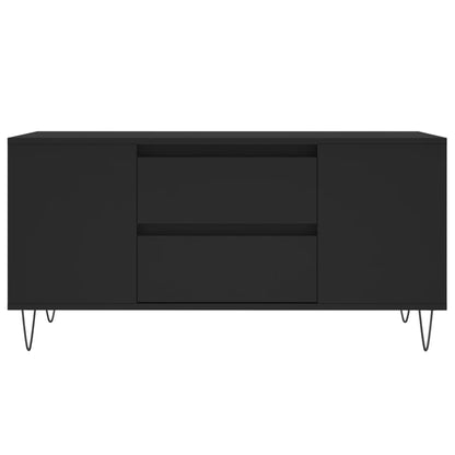 vidaXL Coffee Table Black 102x44.5x50 cm Engineered Wood