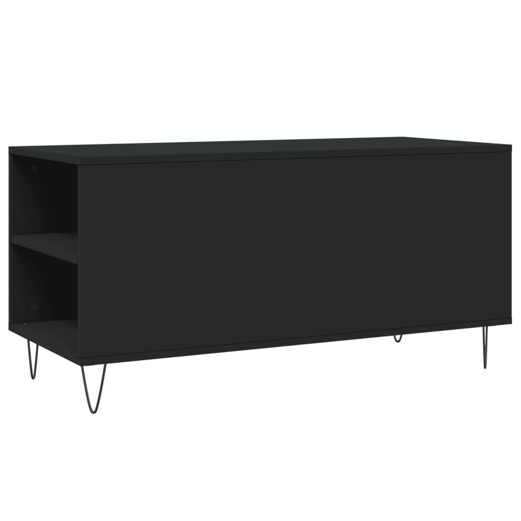 vidaXL Coffee Table Black 102x44,5x50 cm Engineered Wood
