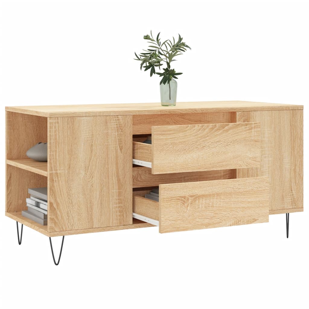 vidaXL Coffee Table Sonoma Oak 102x44,5x50 cm Engineered Wood