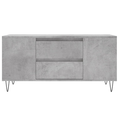vidaXL Coffee Table Concrete Grey 102x44,5x50 cm Engineered Wood