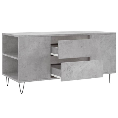 vidaXL Coffee Table Concrete Grey 102x44,5x50 cm Engineered Wood