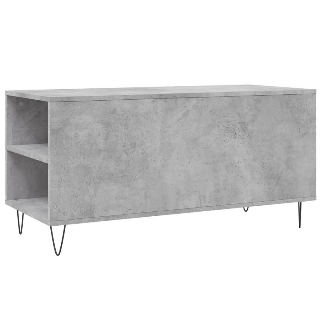 vidaXL Coffee Table Concrete Grey 102x44.5x50 cm Engineered Wood