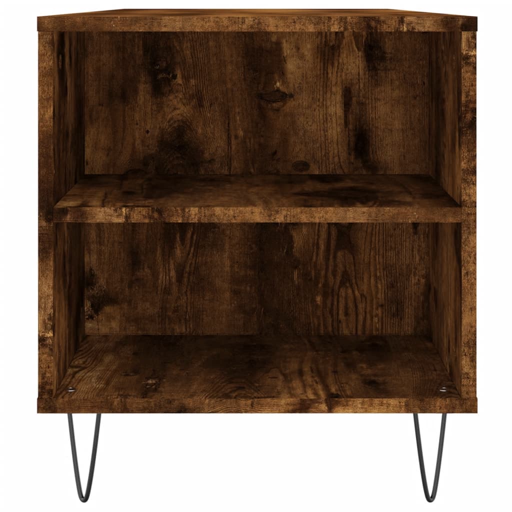 vidaXL Coffee Table Smoked Oak 102x44.5x50 cm Engineered Wood
