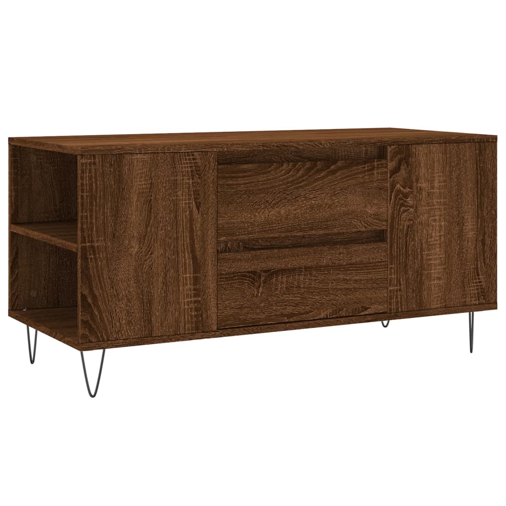 vidaXL Coffee Table Brown Oak 102x44,5x50 cm Engineered Wood