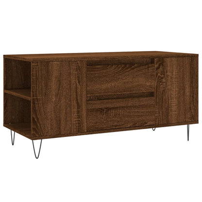 vidaXL Coffee Table Brown Oak 102x44,5x50 cm Engineered Wood