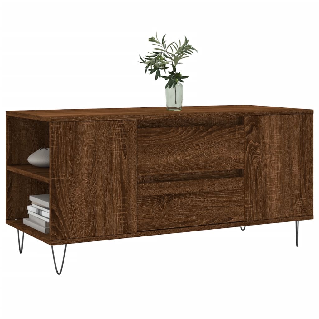 vidaXL Coffee Table Brown Oak 102x44,5x50 cm Engineered Wood